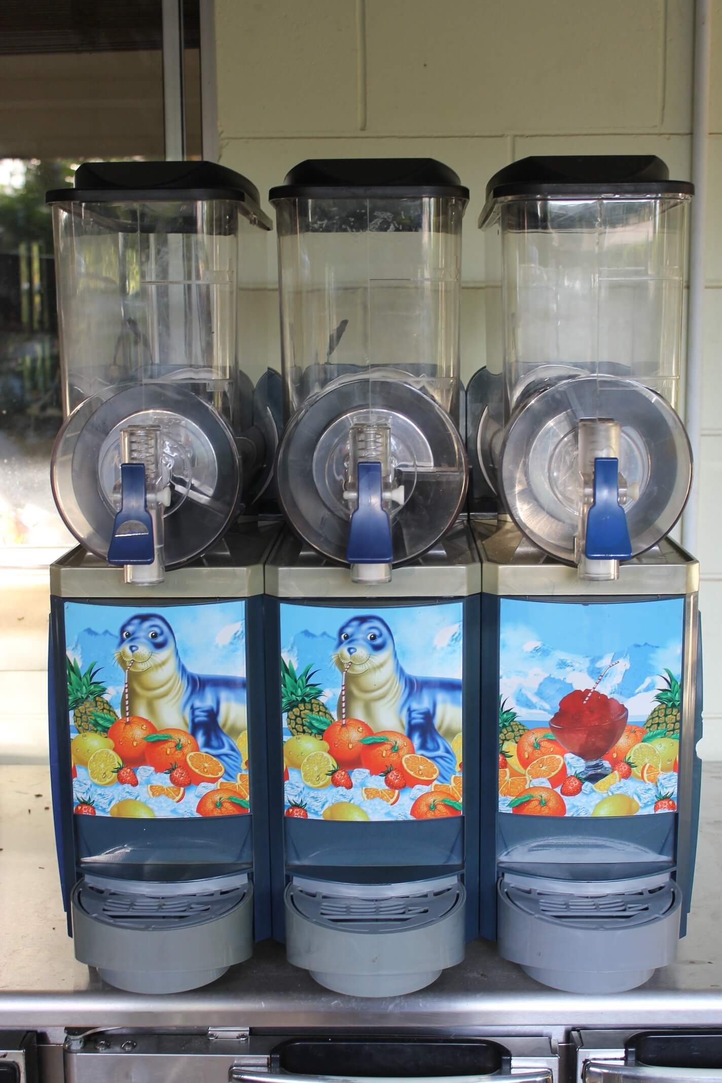 Triple barrel slushie machine hire darwin